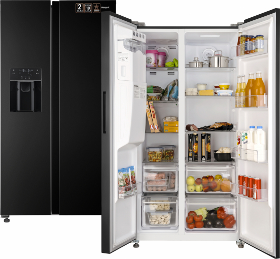 Уцененный холодильник Side by Side Weissgauff WSBS 697 NFBX Inverter Ice Maker (25279) (код:430195)