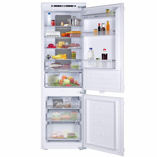 Уцененный двухкамерный встраиваемый холодильник Weissgauff WRKI 178 WNF (26230) (код:424304)
