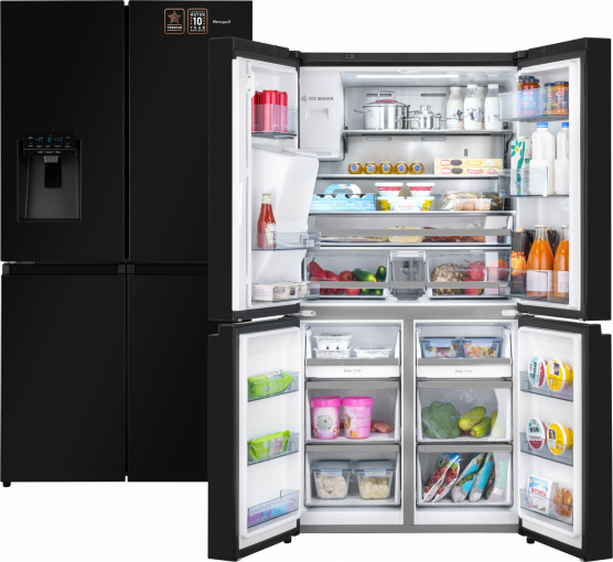 Уцененный холодильник Side by Side Weissgauff WCD 687 NFBX NoFrost Inverter (26721) (код:430708)