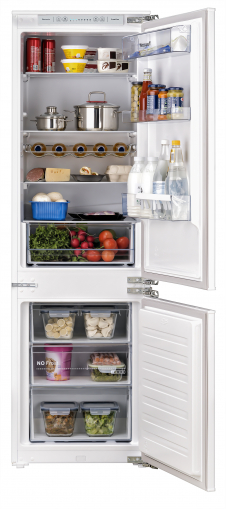 Уцененный двухкамерный встраиваемый холодильник Weissgauff WRKI 178 H Inverter NoFrost (26792) (код:429979)