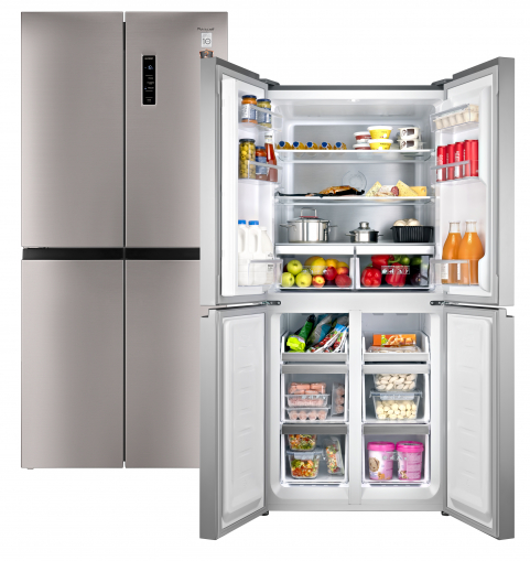 Уцененный холодильник Side by Side Weissgauff WCD 486 NFX (27321) (код:423160)