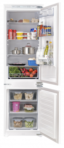 Уцененный двухкамерный встраиваемый холодильник Weissgauff WRKI 178 H NoFrost (27322) (код:429978)